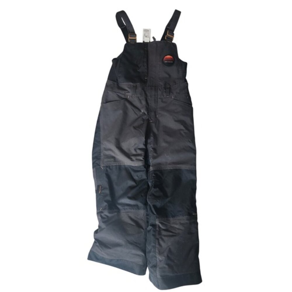 Kids Decathlon Ski Snow Bib Overalls Pants Black Size 6 Years Waterproof‎ Warm